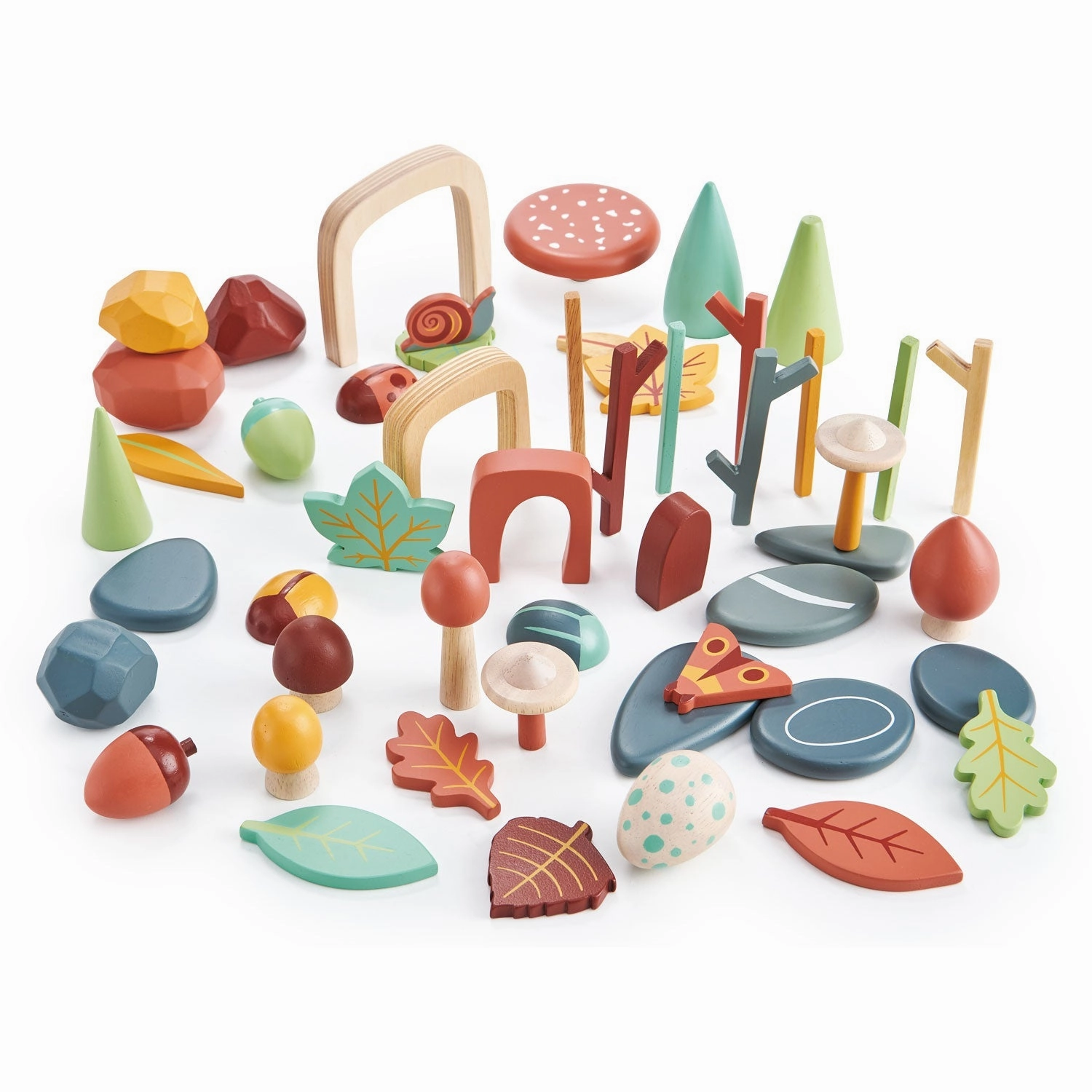 My Forest Floor Wooden Play Set Smart & fun Little builders