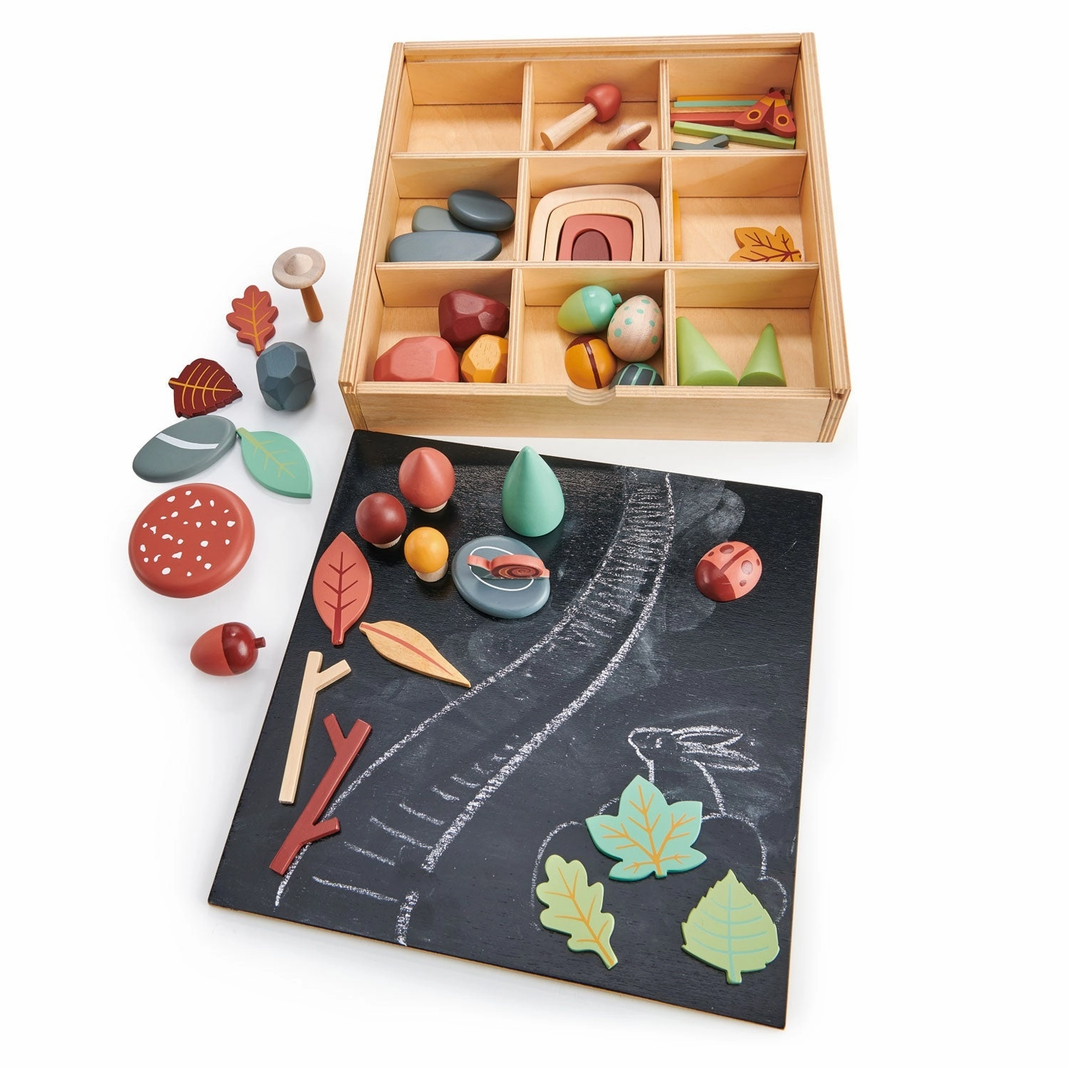 Creative time for curious minds Busy kids My Forest Floor Wooden Play Set