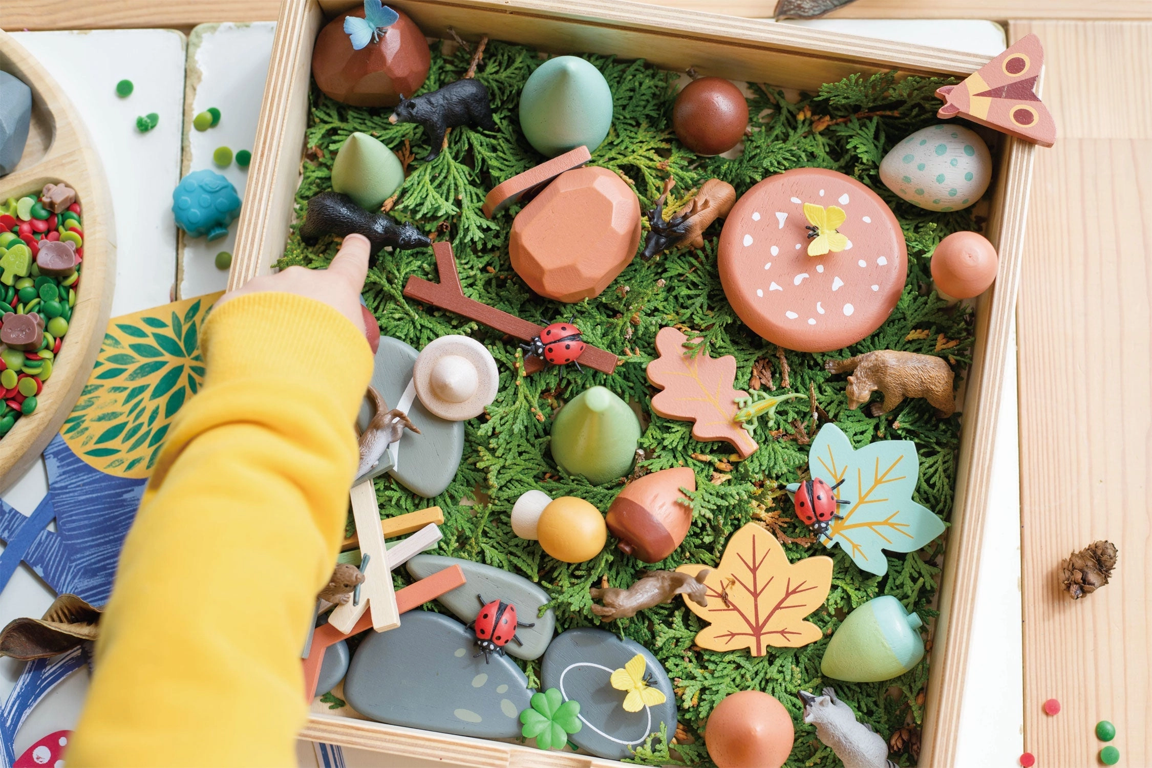 My Forest Floor Wooden Play Set Play & learn Skill-building tools