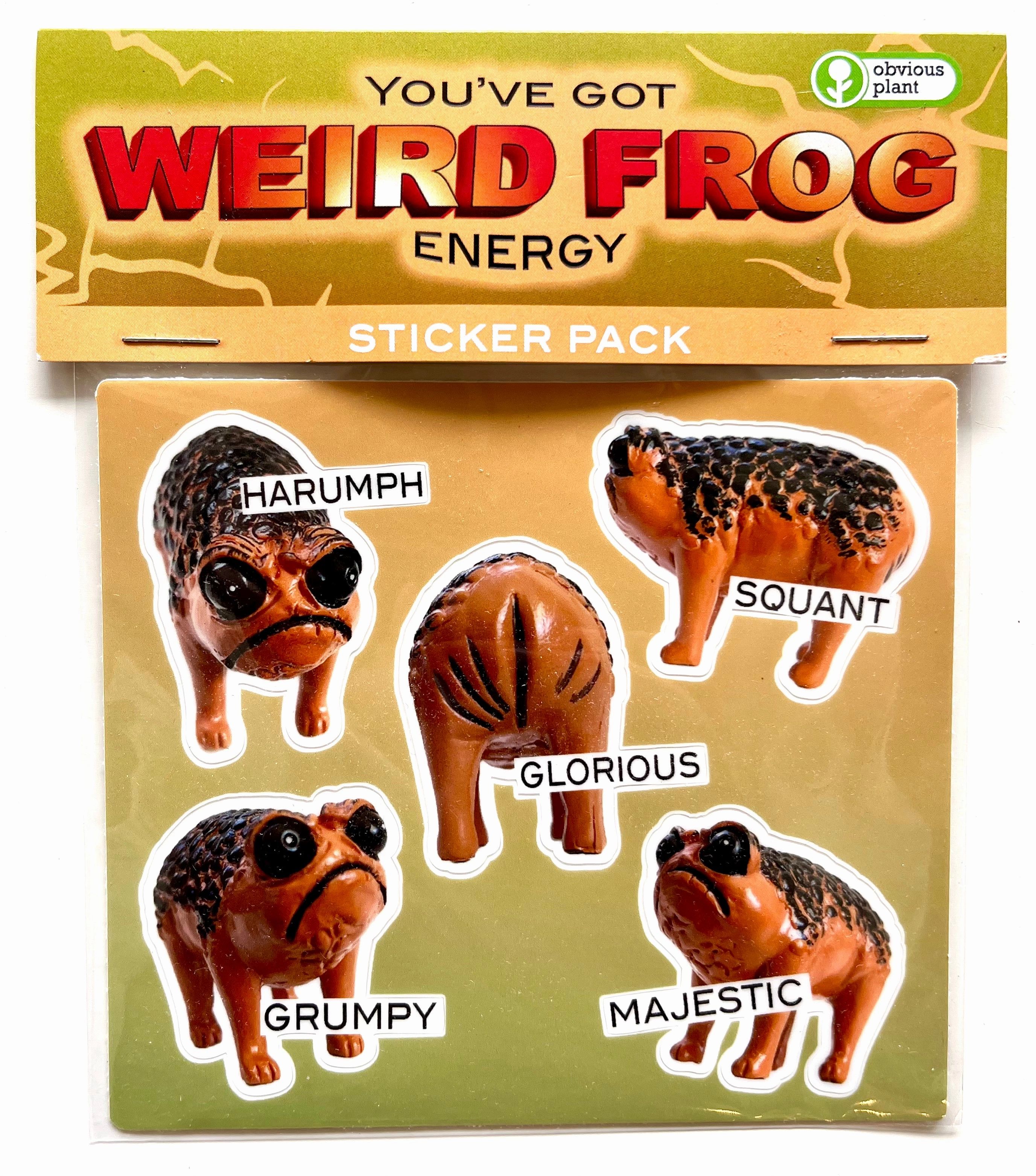 Kid-focused experiences Weird Frog Sticker Pack