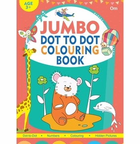 Colouring Book: Dot:To:Dot Colouring Book For Kids(Green) [Paperback] Om Books Editorial Team Imaginative play Busy kids