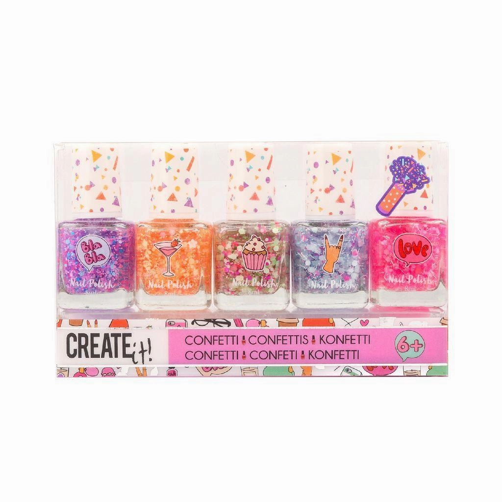 Create It! Confetti Nail Polish - 5 Pack Creative kids