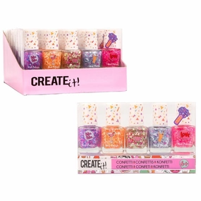 Create It! Confetti Nail Polish - 5 Pack Brain boosters Mindful play