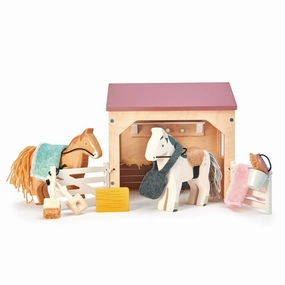 Fun that fuels growth Wooden Horse Stable Play Set